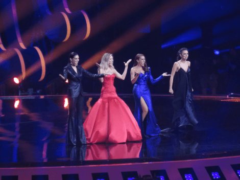 The four hosts from the semi final 1 jury show - Lisbon 2018 Eurovision Song Contest