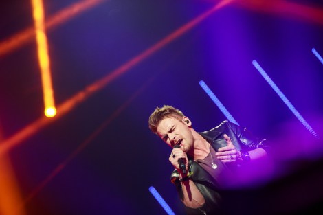 Uku Suviste performing Pretty Little Liar at Eesti Laul 2019 semi final 2 in Tartu