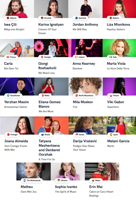 Junior Eurovision 2019 Entries - Gliwice Preview